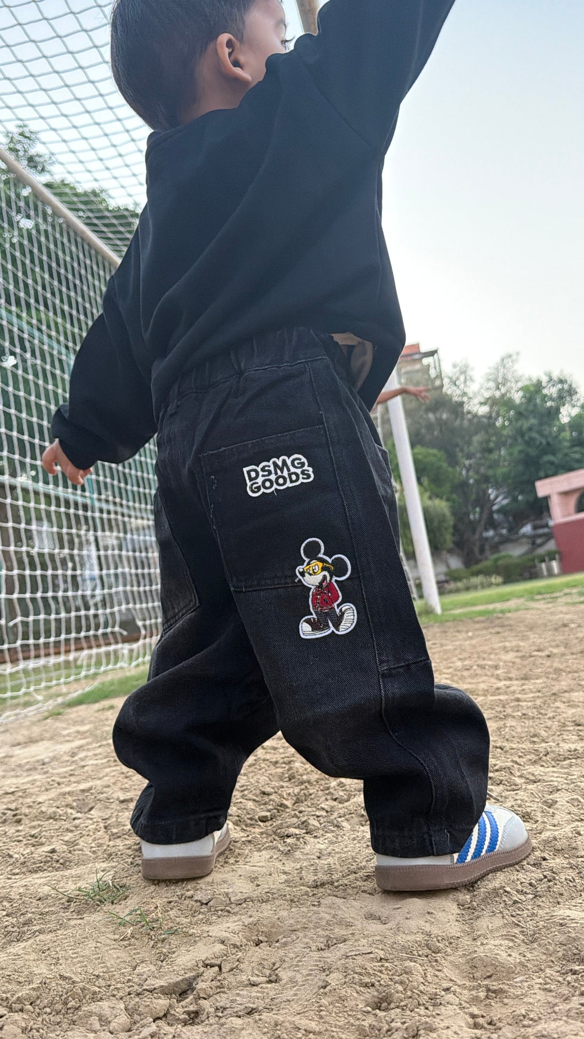 Black Mickey Denim
