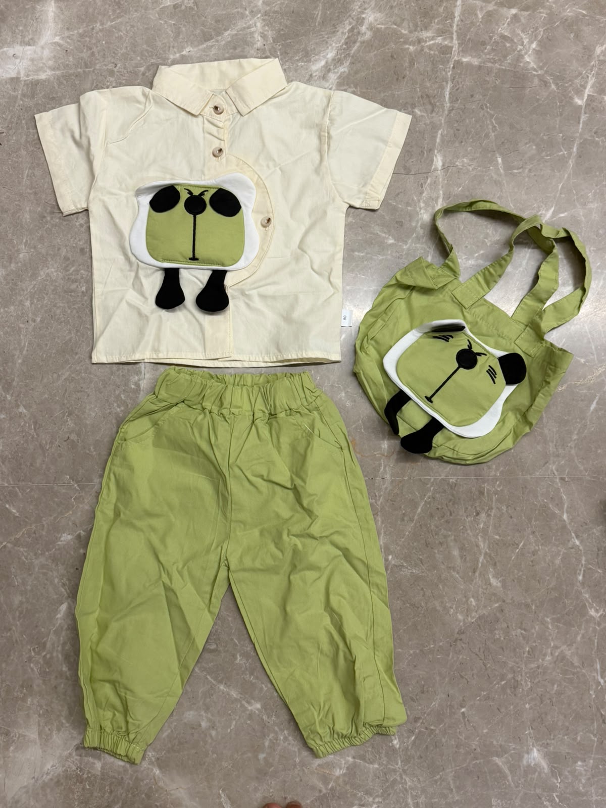Green with Bag