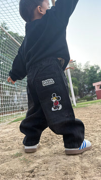 Black Mickey Denim