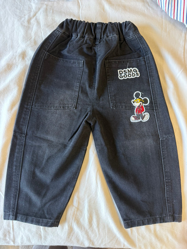 Black Mickey Denim