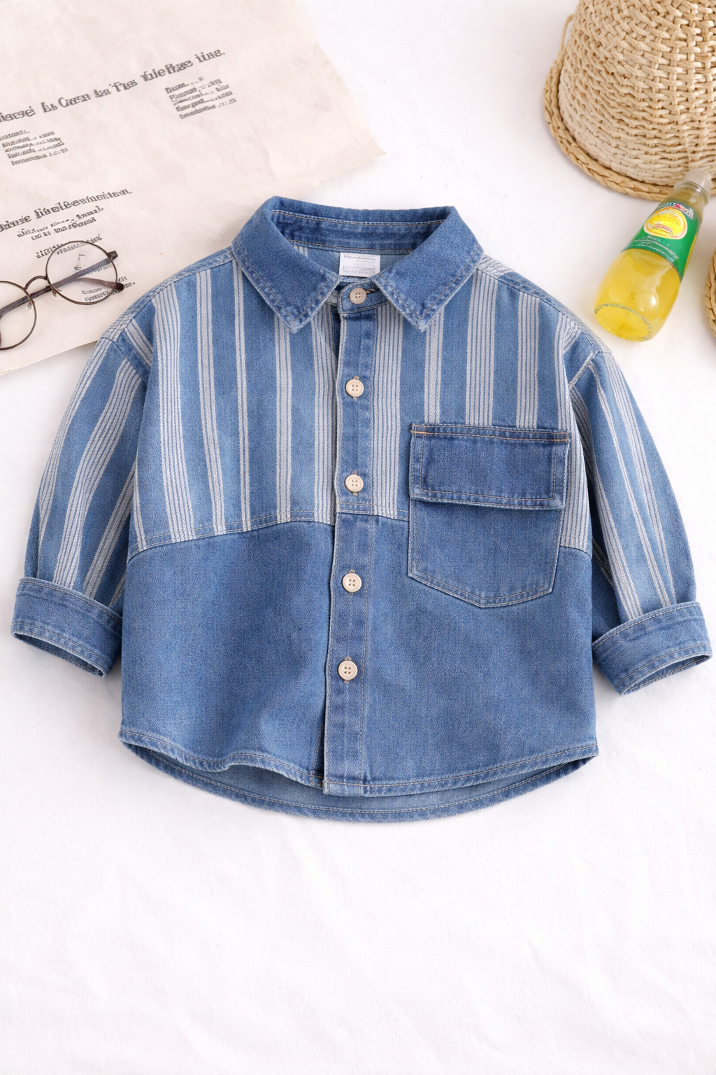 Denim striped shirt