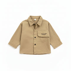 Bemember beige shirt for kids by Little Aangan