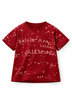 Street maroon printed t-shirt for kids by Little Aangan