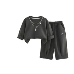 Dark grey track set for kids by Little Aangan