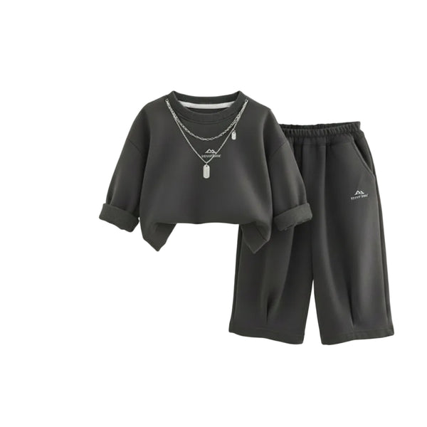 Dark grey track set for kids by Little Aangan