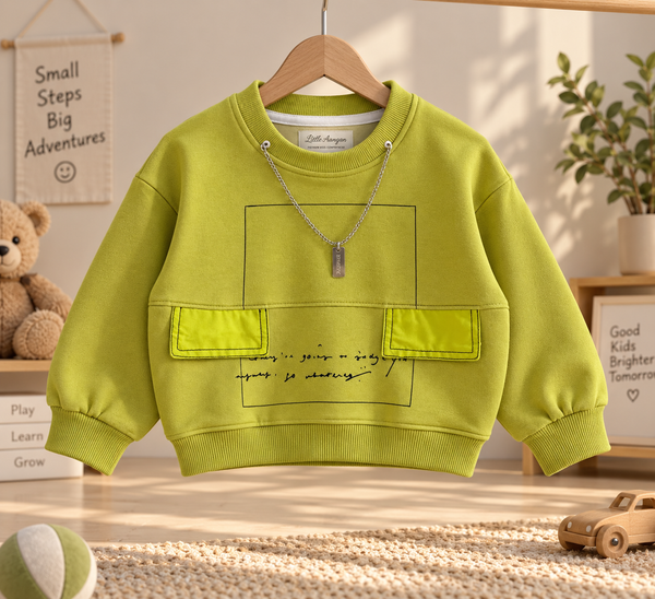 Lemon green sweatshirt