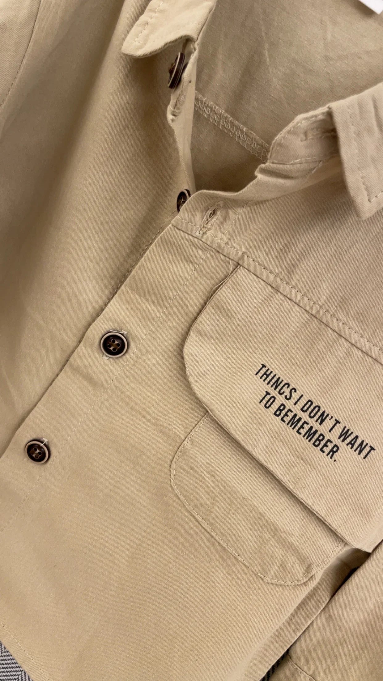 Kids casual outfit styled with Bemember beige shirt by Little Aangan