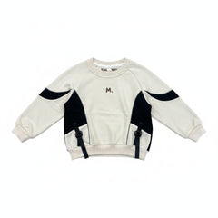 White long sleeve street-style t-shirt for kids by Little Aangan